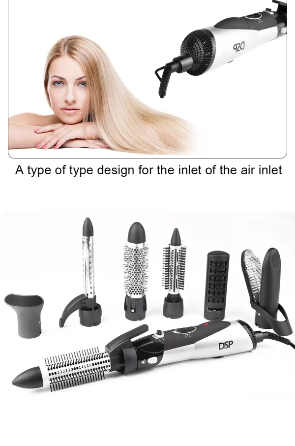 مجفف ومصفف الشعر Dsp 7-in-1 Hair Curler Dryer & Style