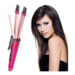 ⁦2in1 Hair Straightener & Curler pink - مكواة فرد وتجعيد الشعر 2 في 1⁩ - الصورة ⁦4⁩
