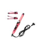 ⁦2in1 Hair Straightener & Curler pink - مكواة فرد وتجعيد الشعر 2 في 1⁩ - الصورة ⁦6⁩