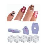 ⁦As Seen On Tv Salon Express Nail Decoration Art Stamping Kit - Purple⁩ - الصورة ⁦3⁩