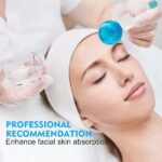 Ice Roller Facial Roller Cold Skin Massagers Crystal Glass Ball For Redness Soothing Face Wrinkle Remover - الصورة 3