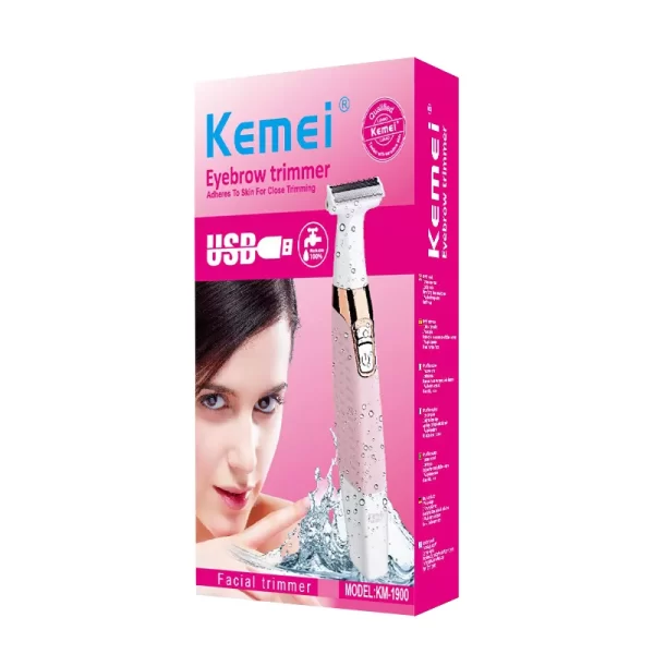 ⁦Kemei KM-1900 ماكينة حلاقة كيمي للنساء للجسم والوجه⁩ - الصورة ⁦2⁩