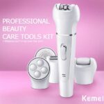 ⁦Kemei KM-2199 5 in 1 - ماكينة ازالة الشعر للسيدات 5 في 1 إزالة شعر الجسم والوجه والمناطق الحساسة مع المساج وتقشير لجلد الرجل الميت⁩ - الصورة ⁦13⁩