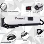 Kemei ماكينة حلاقة احترافية KM-809A لحلاقة الشعر واللحية - الصورة 15