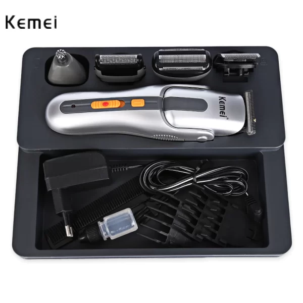 ⁦Kemei ماكينة حلاقة كيمي 8 في 1 لحلاقة الشعر والأنف والجسم وقص وتنعيم اللحية KM-680A⁩ - الصورة ⁦15⁩