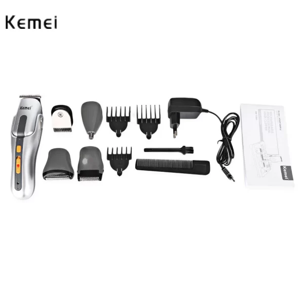⁦Kemei ماكينة حلاقة كيمي 8 في 1 لحلاقة الشعر والأنف والجسم وقص وتنعيم اللحية KM-680A⁩ - الصورة ⁦16⁩