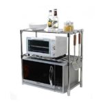 استاند ومنظم للميكرويف وحامل أدوات المطبخ من الاستانلس ستيل Microwave Rack - الصورة 3