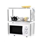 استاند ومنظم للميكرويف وحامل أدوات المطبخ من الاستانلس ستيل Microwave Rack - الصورة 4