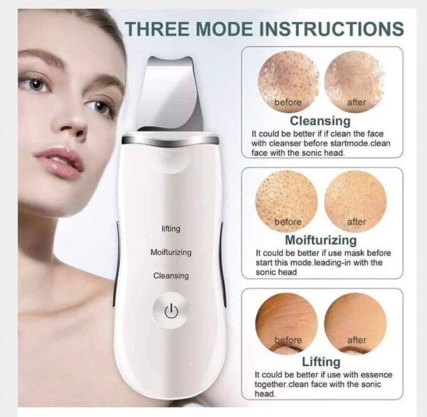 ⁦جهاز الالتراسونيك لتنظيف البشرة بعمق - Ultrasonic Skin Scrubber⁩ - الصورة ⁦15⁩
