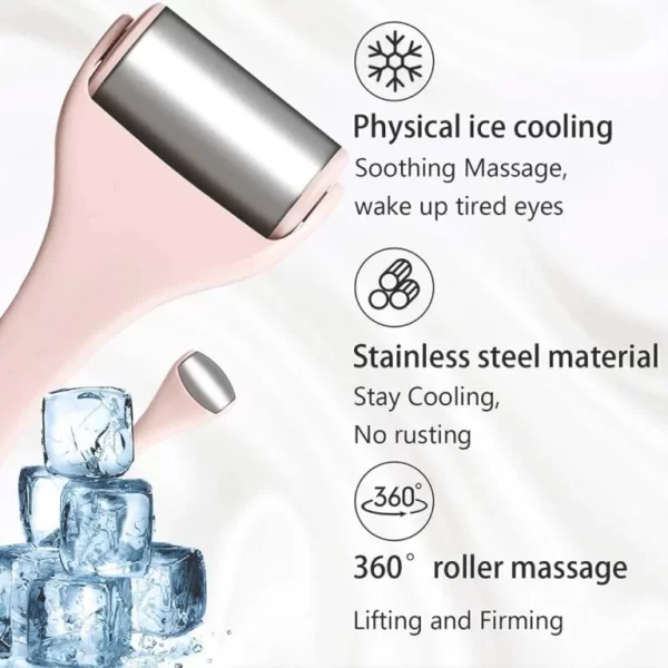 ⁦جهاز الايس رولر المعدن للوجة ولشد البشرة Ice Roller Stainless Steel For Healthier Skin⁩ - الصورة ⁦18⁩