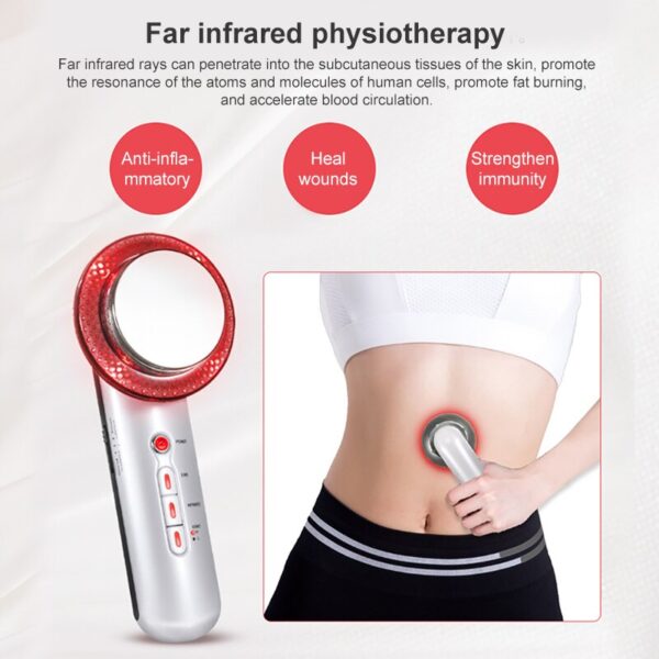 ⁦جهاز التراسونيك 3 فى 1 للعناية بالبشرة والتخسيس والتدليك Ultrasonic Cavitation Radio Frequency Beauty and Skin Care Machine with EMS⁩ - الصورة ⁦12⁩