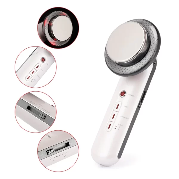 ⁦جهاز التراسونيك 3 فى 1 للعناية بالبشرة والتخسيس والتدليك Ultrasonic Cavitation Radio Frequency Beauty and Skin Care Machine with EMS⁩ - الصورة ⁦15⁩