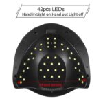 جهاز تجفيف طلاء الاظافر sun Professional Uv Led Timer Nail Dryer - 126 W - الصورة 5