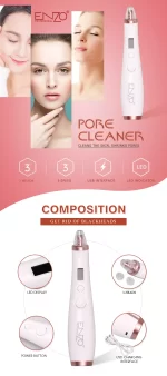 جهاز شفط دهون الوجه 2 في 1 وإزالة الرؤوس السوداء Enzo Blackhead Removal Machine EN-215 - الصورة 10