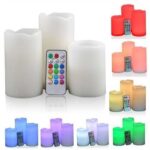 شموع بدون لهب بالريموت 3 قطع 12 لون مختلف - Led Candle With Remote Control 3 Pcs - الصورة 8