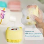 فرشاة استحمام سيليكون مع موزع صابون 2×1 Shower Brush With A Soap Dispenser - الصورة 5