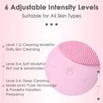 فرشاة تنظيف الوجه 2 في 1Silicone Ultrasonic Facial Cleanser Brush - الصورة 4