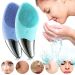 فرشاة تنظيف الوجه 2 في 1Silicone Ultrasonic Facial Cleanser Brush - الصورة 5