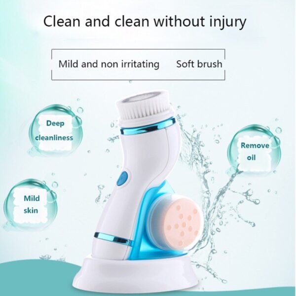 ⁦فرشاة تنظيف الوجه الكهربائية والمساج 4 في1 Facial Cleaning Brush⁩ - الصورة ⁦29⁩