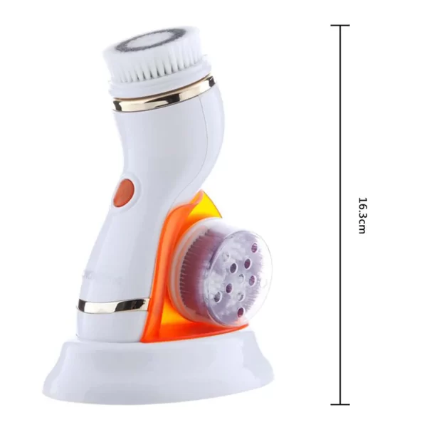 ⁦فرشاة تنظيف الوجه الكهربائية والمساج 4 في1 Facial Cleaning Brush⁩ - الصورة ⁦4⁩