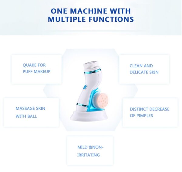⁦فرشاة تنظيف الوجه الكهربائية والمساج 4 في1 Facial Cleaning Brush⁩ - الصورة ⁦34⁩