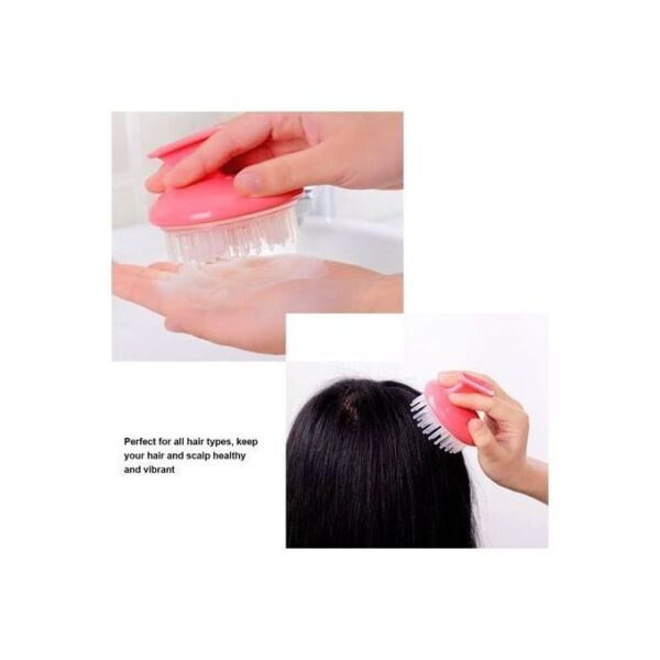 ⁦فرشاة غسيل الشعر السيليكون Silicone Hair Brush Shampoo Scalp⁩ - الصورة ⁦7⁩
