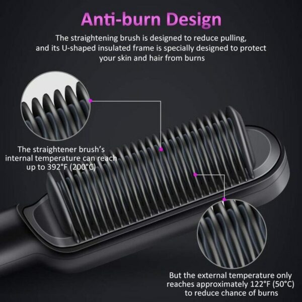 ⁦فرشاة فرد الشعر مشط الشعر الحراري راميندونج Ramindong Hair Straightener⁩ - الصورة ⁦25⁩