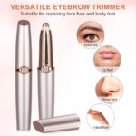 قلم ازالة شعر الحواجب بدون ألم Dsp Electric Eyebrow Hair Remover Painless Eyebrow Trimmer - الصورة 7
