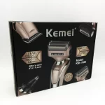 ماكينة حلاقة كيمي 1622 - Kemei KM-1622 4 In 1 Hair Clipper Shaver Rose Gold - الصورة 2