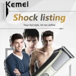 ماكينة حلاقة كيمي 5017 لحلاقة الشعر والذقن بدون ضجيج للصغار والكبار kemei km-5017 Electric Shaver - الصورة 6