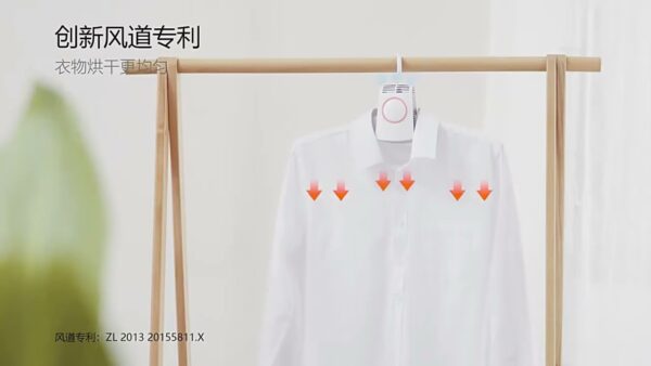⁦مجفف الملابس الكهربائي 2 في 1 Smart Frog Electric Hanger Rack⁩ - الصورة ⁦22⁩