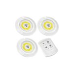 ⁦مجموعة مصابيح LED بجهاز تحكم عن بعد من 3 قطع LED Light With Remote Control Set Of 3⁩ - الصورة ⁦9⁩