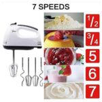 مضرب يدوي كهربائي 7 سرعات تربو 4 مضرب من الإستانلس ستيل Portable Hand Mixer Machine - الصورة 10