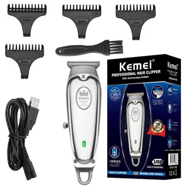 ⁦مكنة حلاقة الشعر كيمي 1949A السوبر Kemei KM-1949A One Blade For Men Face Shaver⁩ - الصورة ⁦2⁩