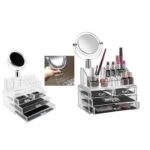 منظم مكياج بمرايا 4 درج - Mirrored makeup organizer - الصورة 7