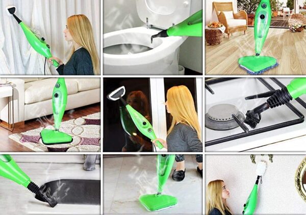 X5 H2O Steam Mop - المساحة البخارية 5 فى 1 - مكواة الستائر والملابس و مزيلة لبقع المفروشات - Image 5