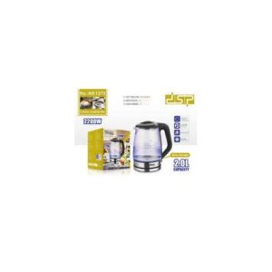DSP Ultra-Fast 2200W Electric Kettle with LED Light – 2.0L Stainless Steel (Model KK1273)
