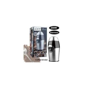 Powerful 200W Stainless Steel Coffee Grinder - DSP KA3001 with Safety Lock