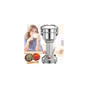 1500W Commercial Coffee Grinder KA3117 - Stainless Steel Powder Grinder with Timer & Lock