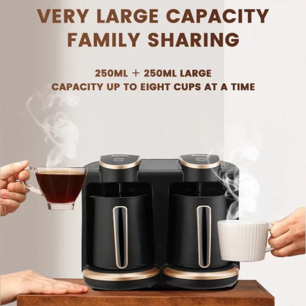 Dsp Turkish Coffee Maker KA3049 400 Watt - Fast Brewing & Compact Design for Perfect Turkish Coffee - Image 2