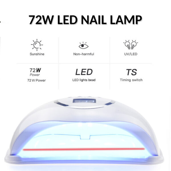 Sun UV BQ-72W-  جهاز تجفيف الاظافر بالأشعة فوق البنفسجية 72 وات - Image 4