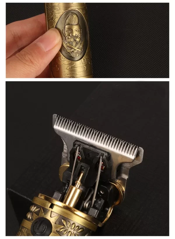 Kemei ماكينه الحلاقه الاحترافيه كيمى جسم معدنى زيرو موس km-700B - Image 2