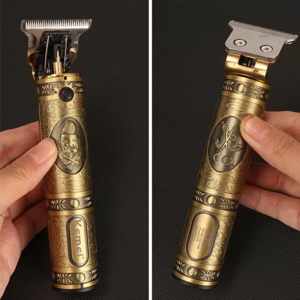 Kemei ماكينه الحلاقه الاحترافيه كيمى جسم معدنى زيرو موس km-700B - Image 8