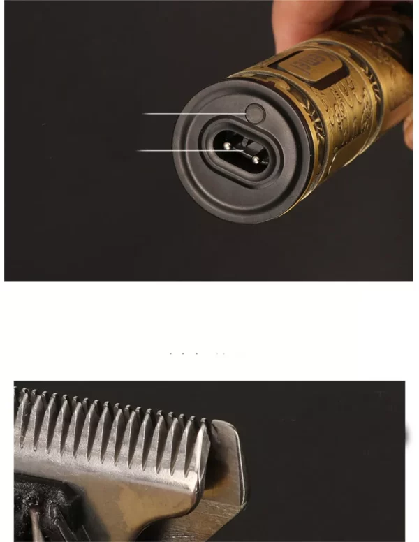 Kemei ماكينه الحلاقه الاحترافيه كيمى جسم معدنى زيرو موس km-700B - Image 7
