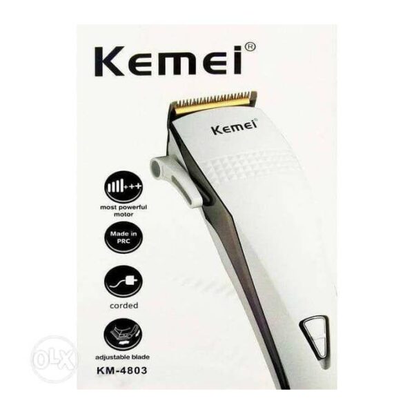 ماكينة حلاقة كهربائية KM-4803 للرجال - احترافية وقابلة للشحن بتصميم مريح ورؤوس متعددة - Image 6