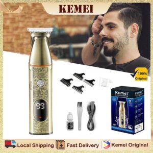 KM-865 - ماكينة حلاقة وتصفيف شعر اللحية للرجال - احترافية وقابلة للشحن