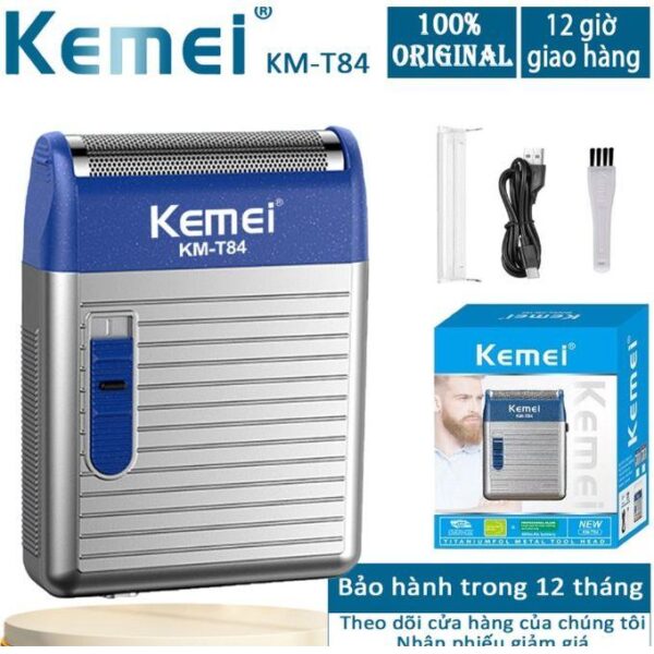 Km-T84 - ماكينة حلاقة كهربائية احترافية للرجال - شحن سريع وتصميم مريح - Image 3