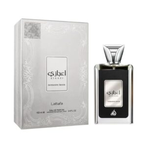 Lattafa عطر اجازي انتينسيف سيلفر او دي برفان - عطر خشبي عنبري للجنسين برائحة الجريب فروت واليوسفي
