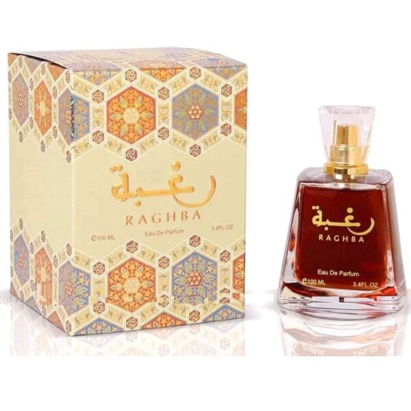 Lattafa Raghba Oud Perfume for Men - Vanilla Caramel & Amber Musk Spray - Image 2