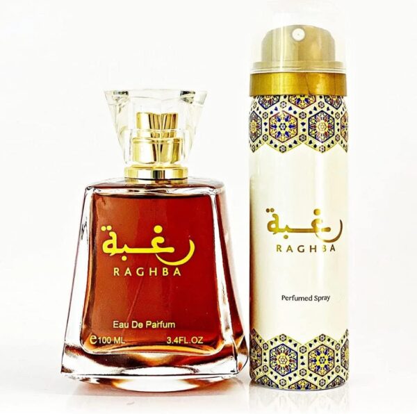 Lattafa Raghba Oud Perfume for Men - Vanilla Caramel & Amber Musk Spray - Image 3